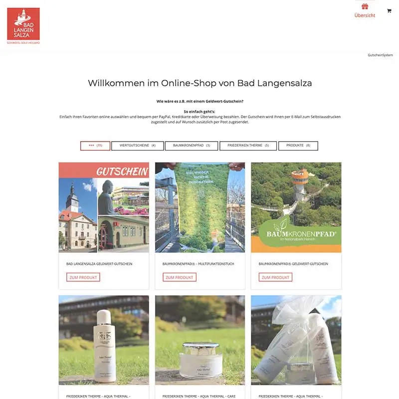 GutscheinSysten & Shop Bad Langensalza - Referenzen von simpliby