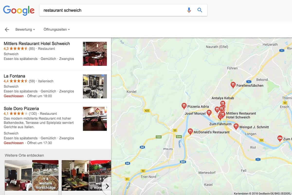 Google My Business Beispiel Google Map - simpliby Blog